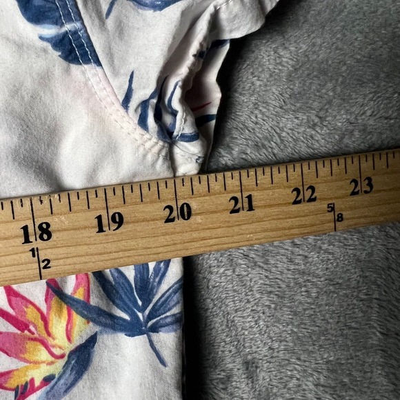 California Cowboy Shirt Mens M White Button High Water Tropic Floral - Picture 8 of 11